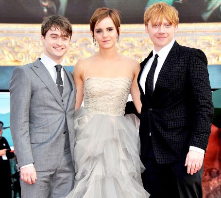 Daniel Radcliffe along with Emma Watson and Tom Felton