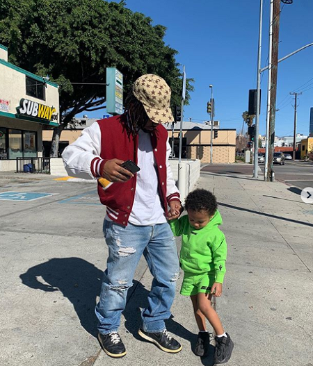 MadeinTYO, taking his son for a walk 